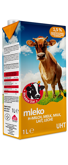 MEADOW STAR UHT milk 1.5% 